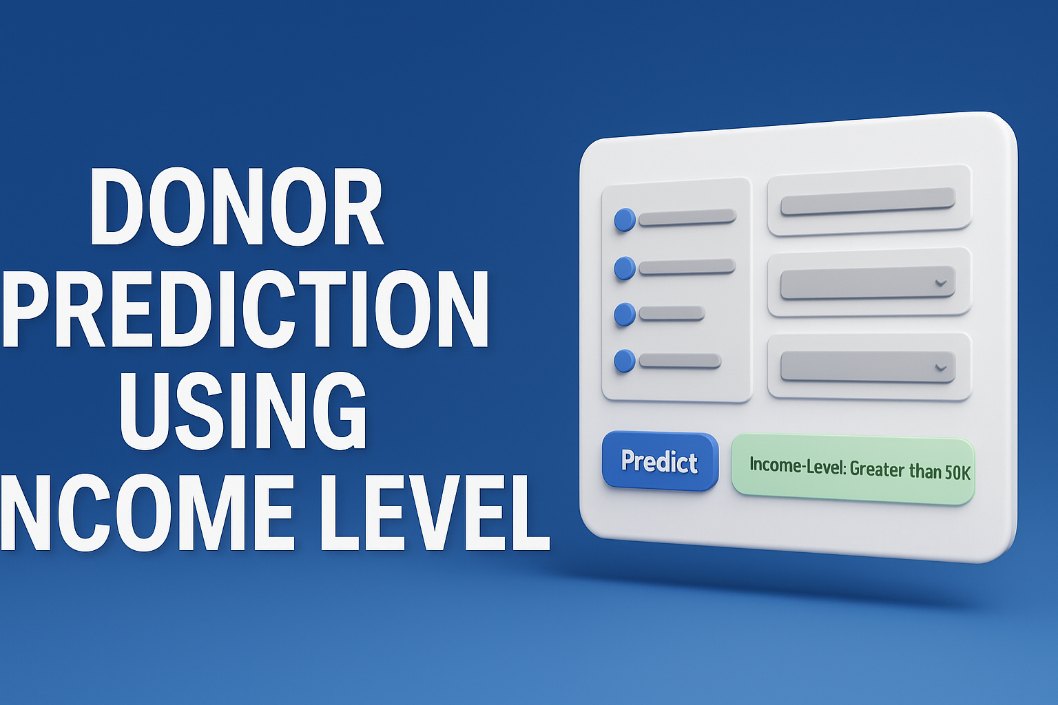 Donor Prediction Web Application