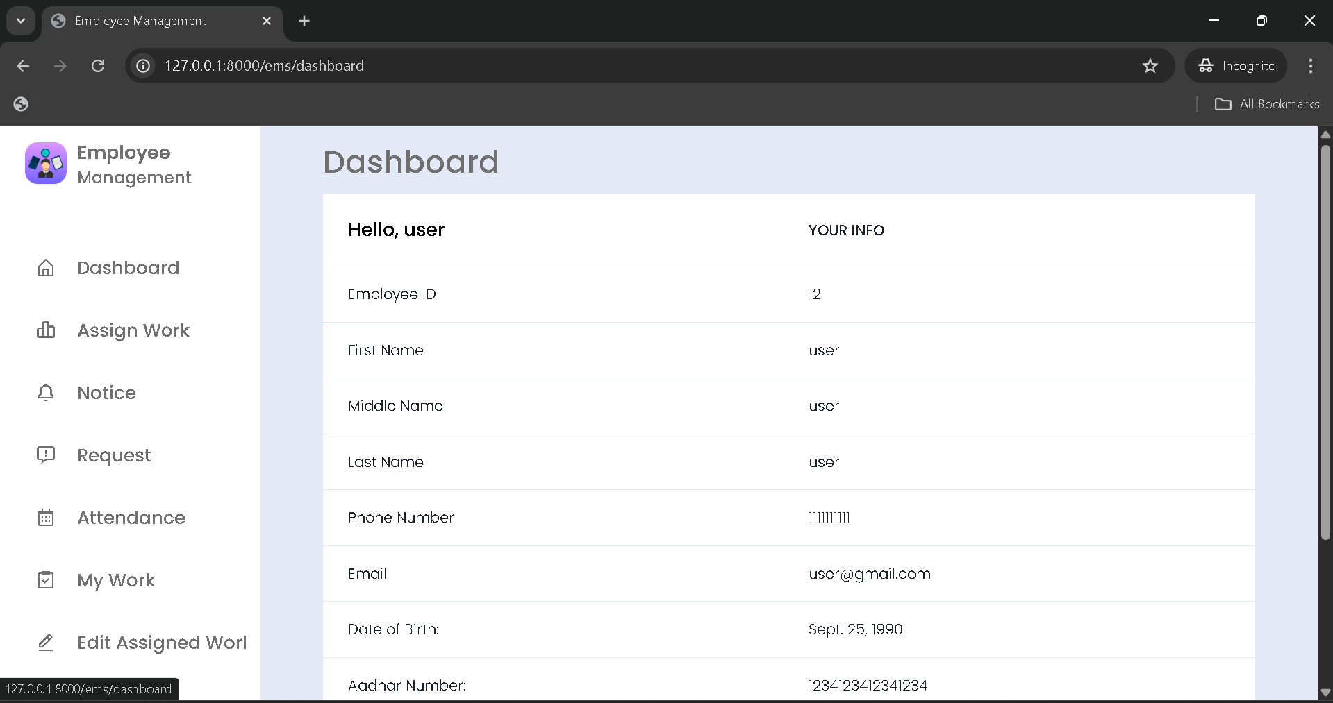 Best Employee Management System Using Django (Python)