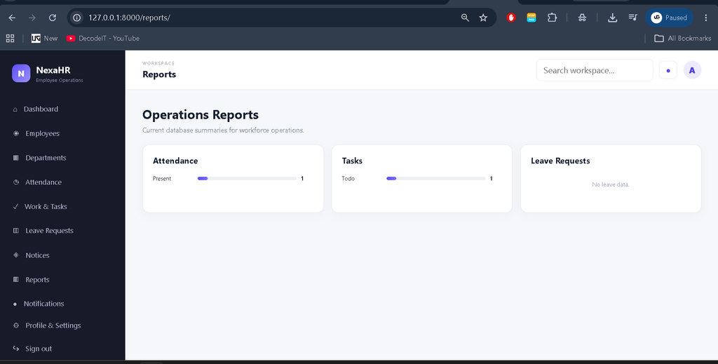 Employee Management System Using Python and Django