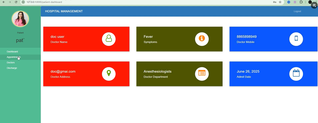 Hospital Management System Using Python