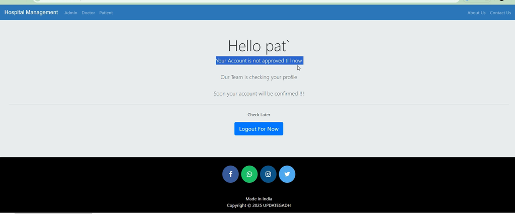 Hospital Management System Using Python