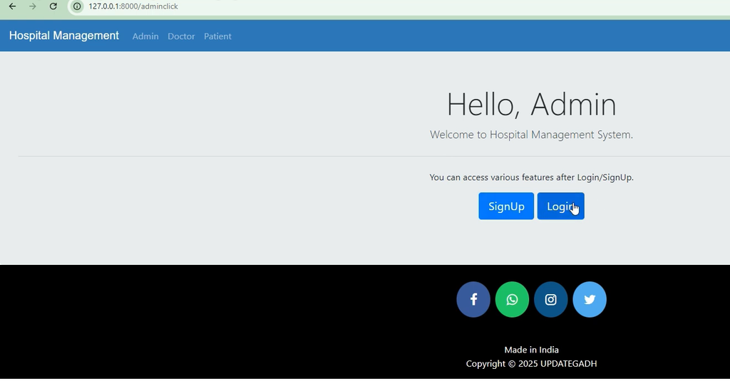 Hospital Management System Using Python