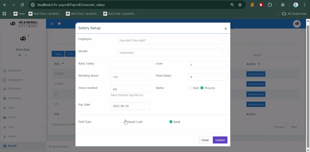 add payroll