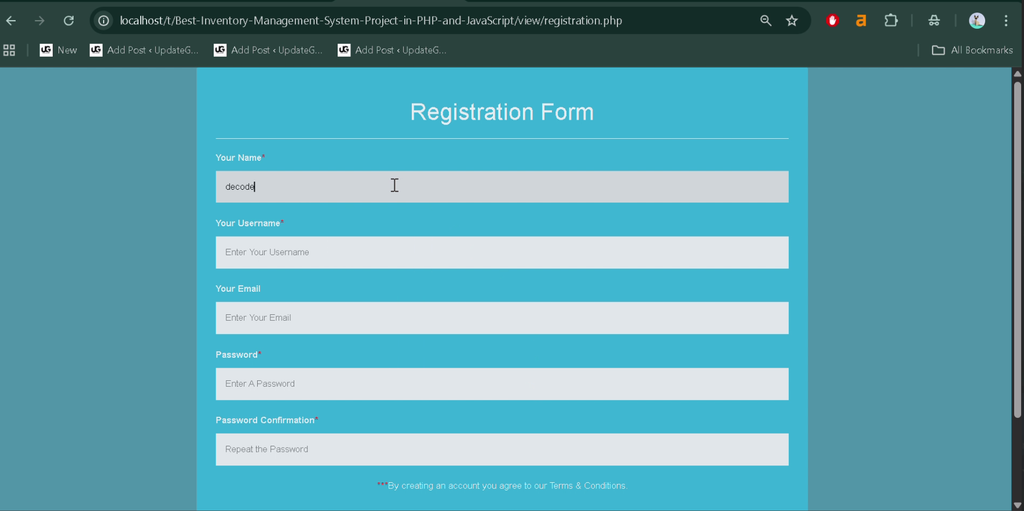 Inventory Management System Project in PHP and MySQL-5