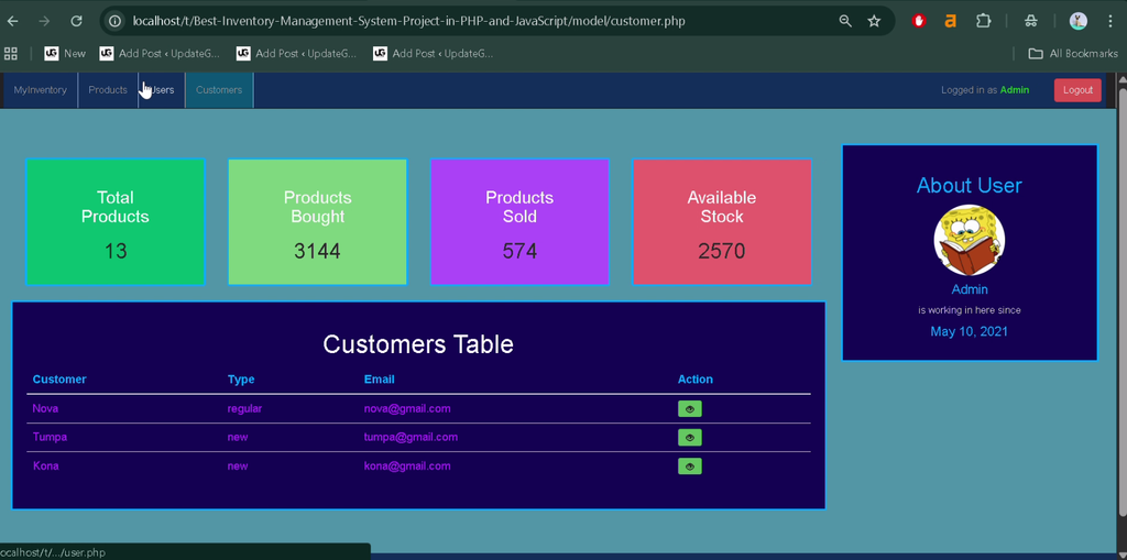 Inventory Management System Project in PHP and MySQL-3