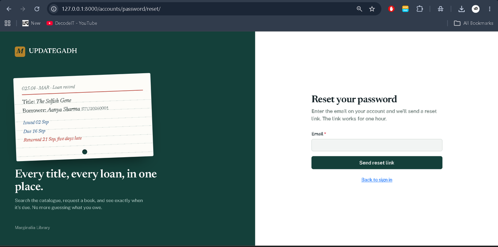 Library Management System Using Python Django