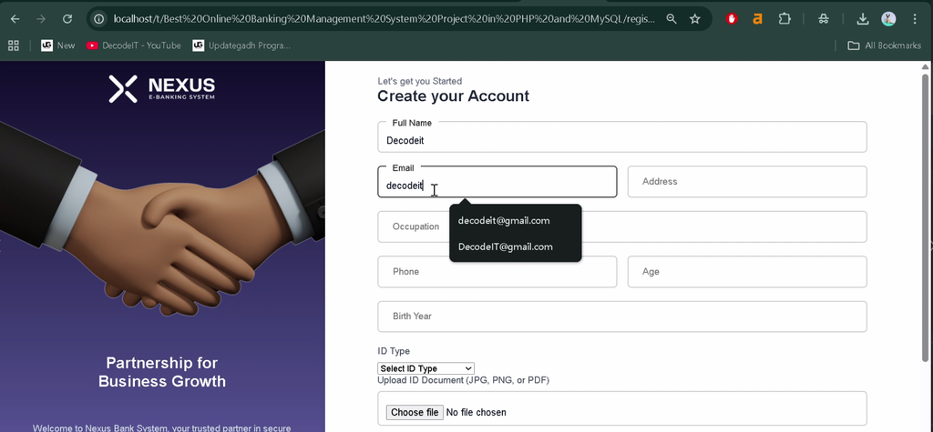 Online Banking Management System Using PHP and MySQL-3