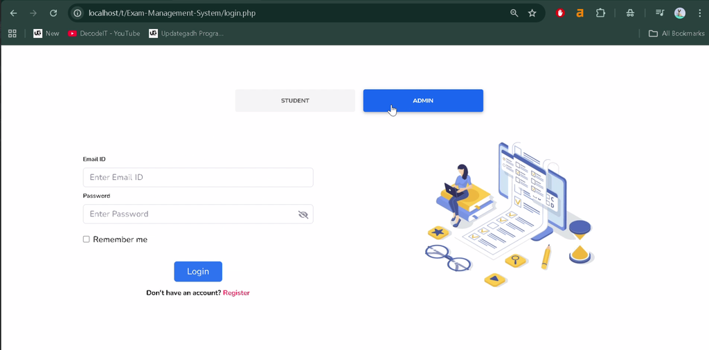 Online Exam Management System in PHP and MySQL-1