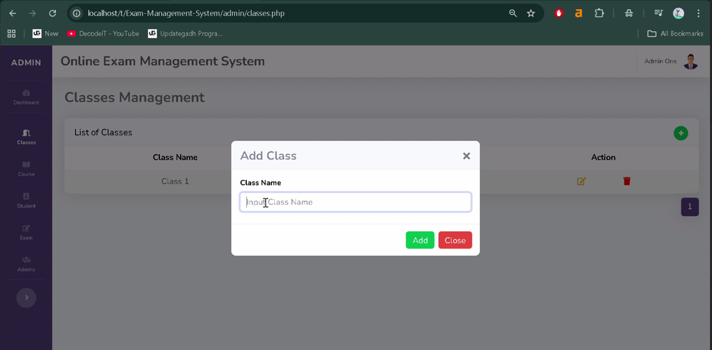 Online Exam Management System in PHP and MySQL-4