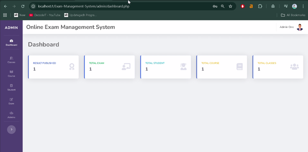 Online Exam Management System in PHP and MySQL-2