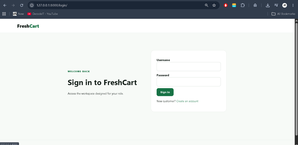 Online Grocery Shop Using Python and Django