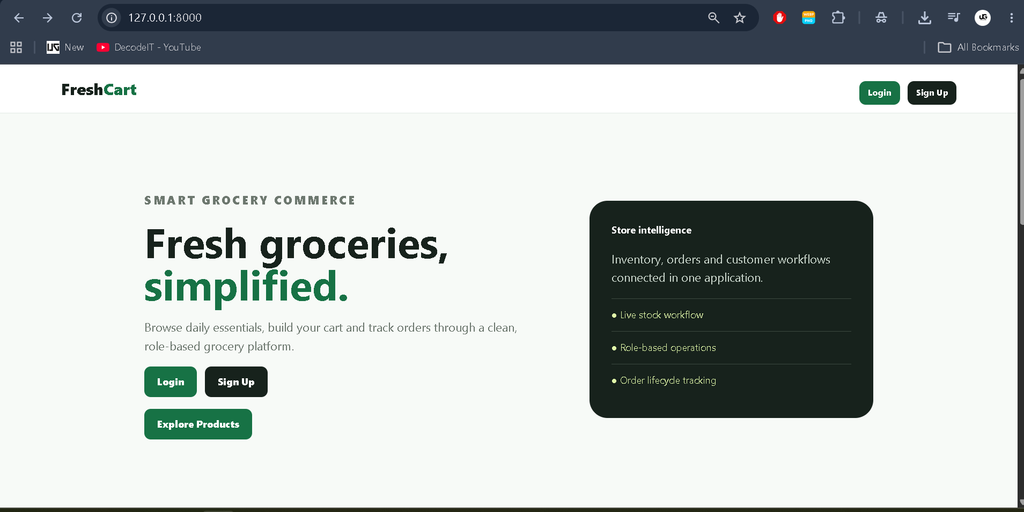 Online Grocery Shop Using Python and Django
