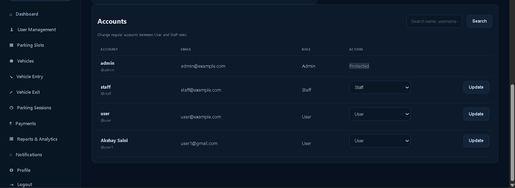 Parking Management System Using Python and Django