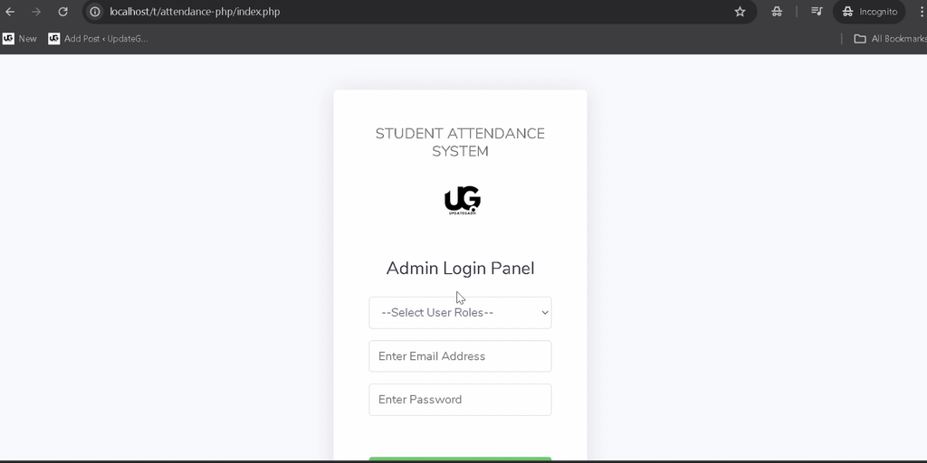 Student Attendance Management System Using PHP and MySQL-1