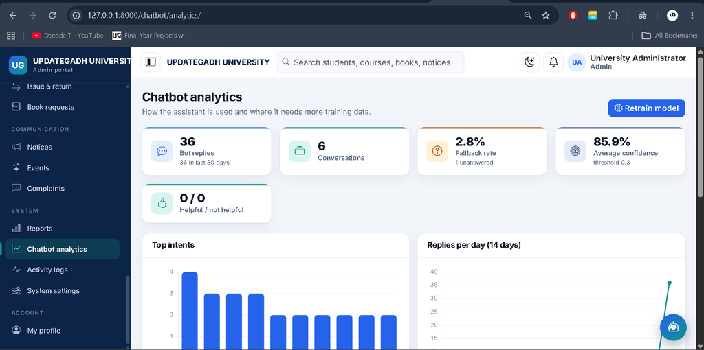 University Management System in Python and AI Chatbot-14