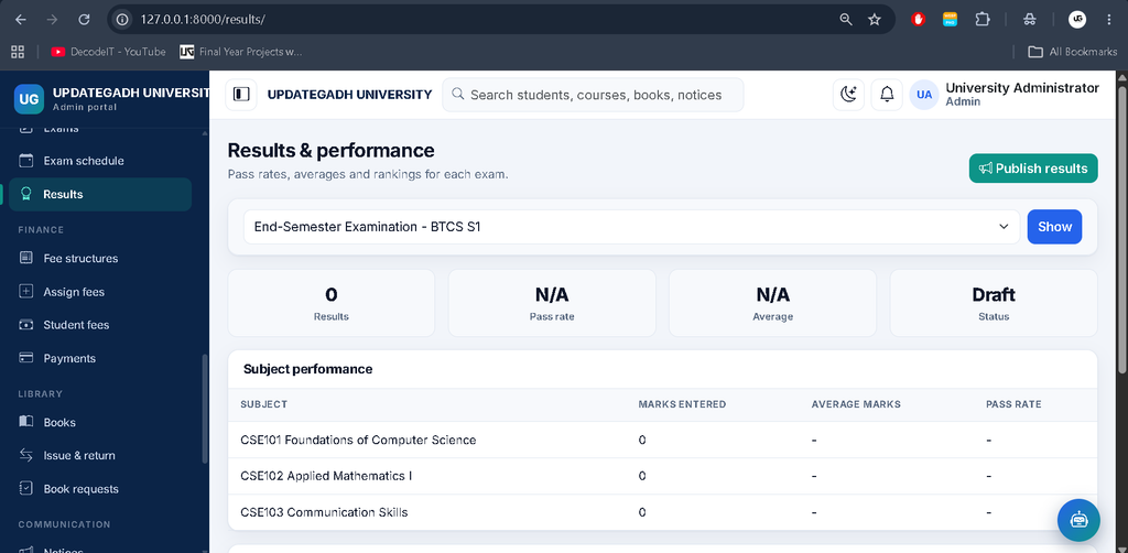 University Management System in Python and AI Chatbot-13
