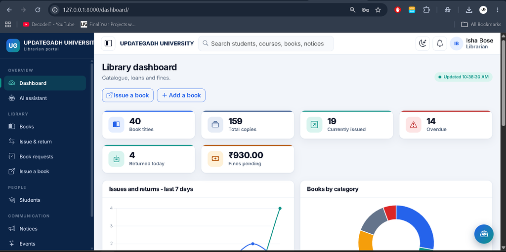 University Management System in Python and AI Chatbot-9