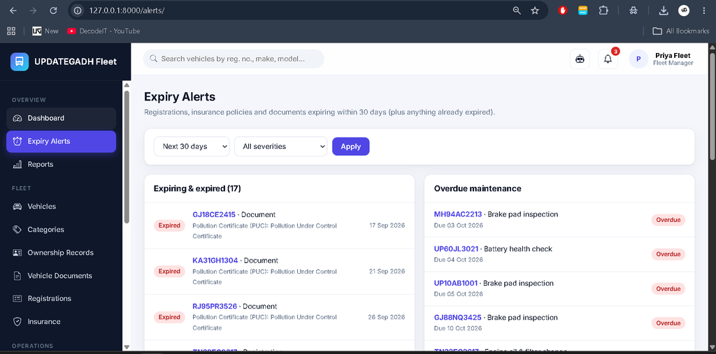 Vehicle Management System Using Python and AI Chatbot-manager 1