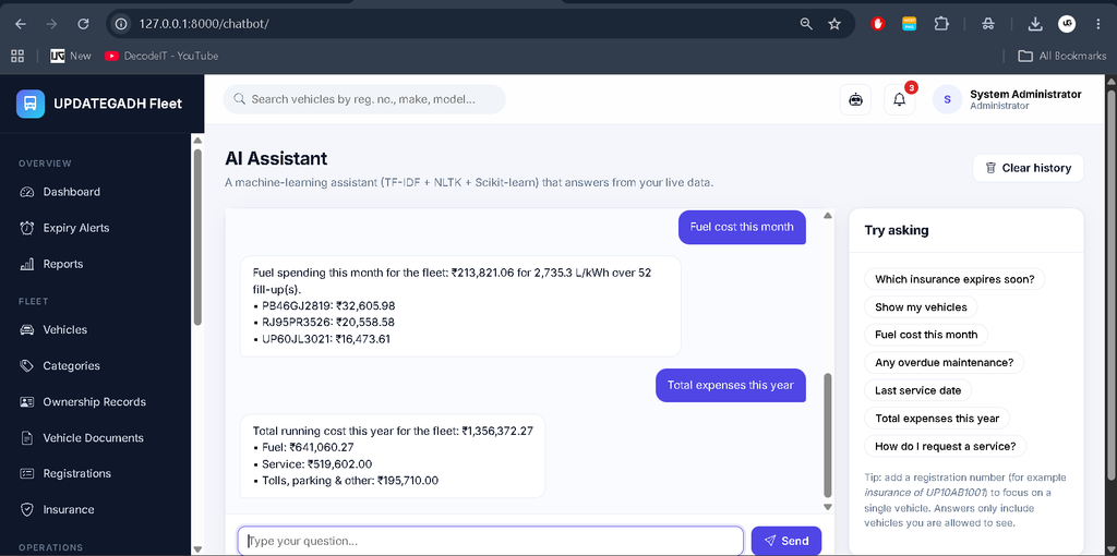 Vehicle Management System Using Python and AI Chatbot-admin 2