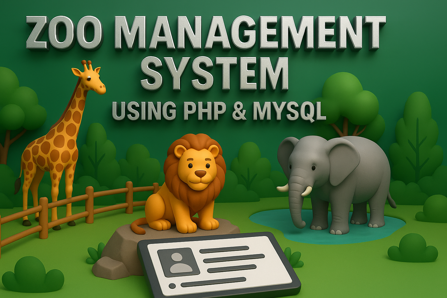 Zoo Management System Using PHP & MYSQL