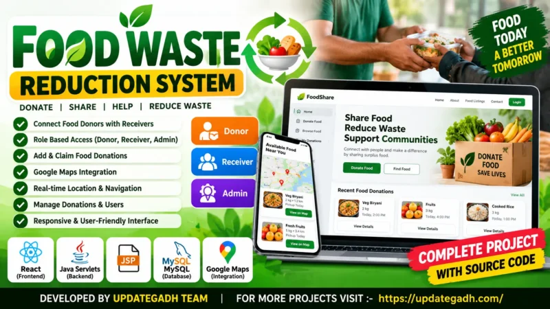Food Waste Reduction System Using React