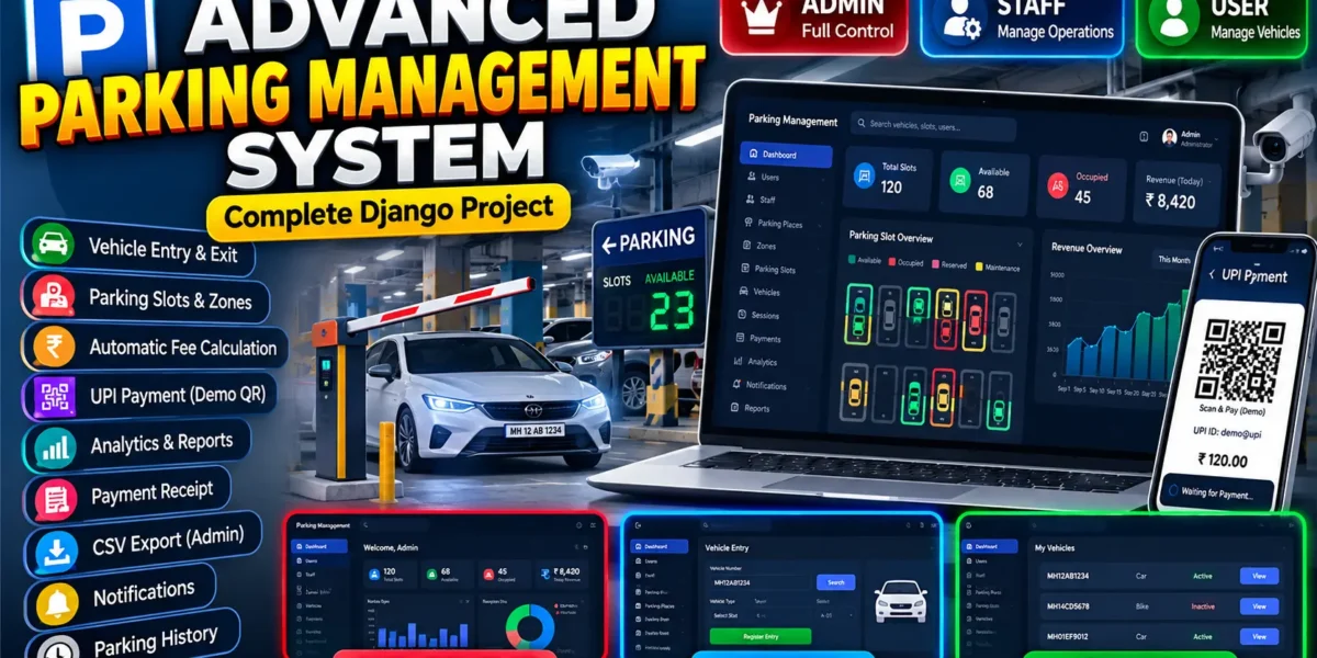 Parking Management System Using Python and Django
