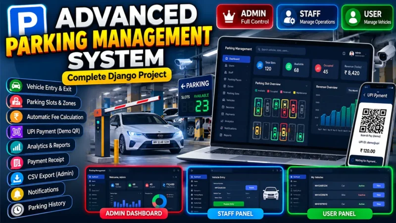 Parking Management System Using Python and Django
