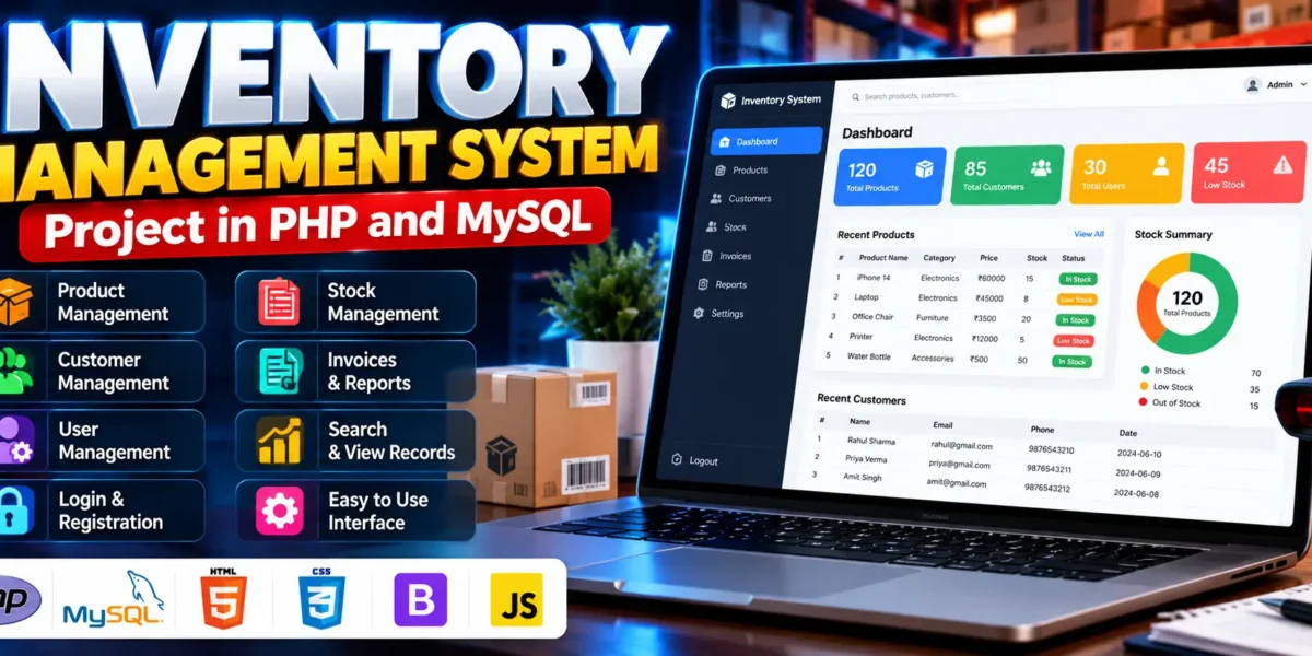 Inventory Management System Project in PHP and MySQL