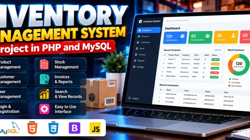 Inventory Management System Project in PHP and MySQL
