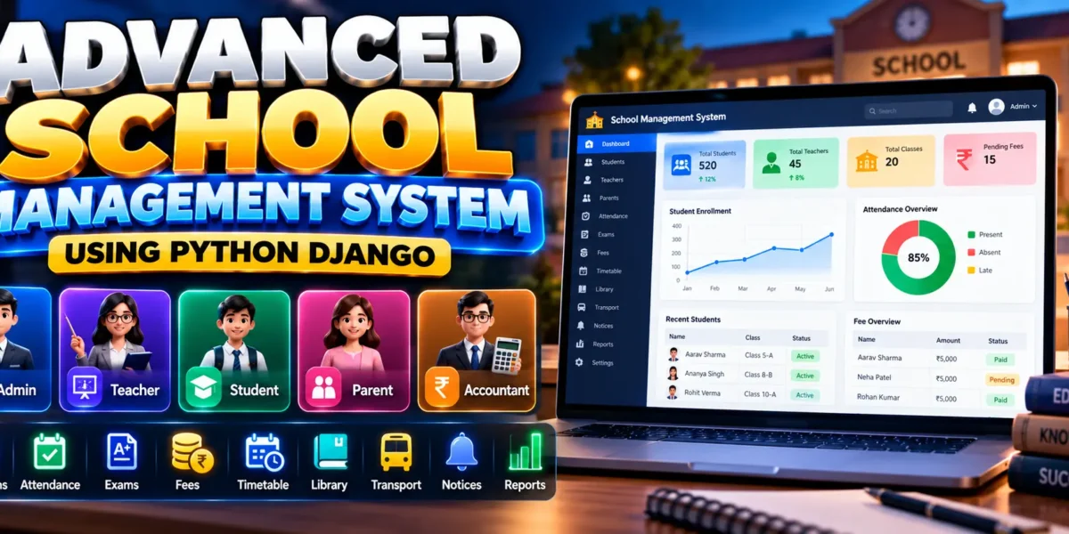 Advanced School Management System Using Python Django