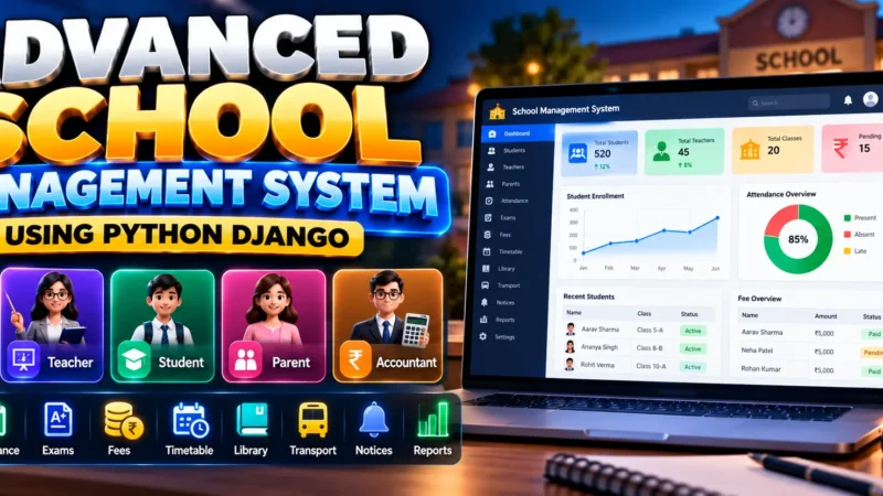Advanced School Management System Using Python Django