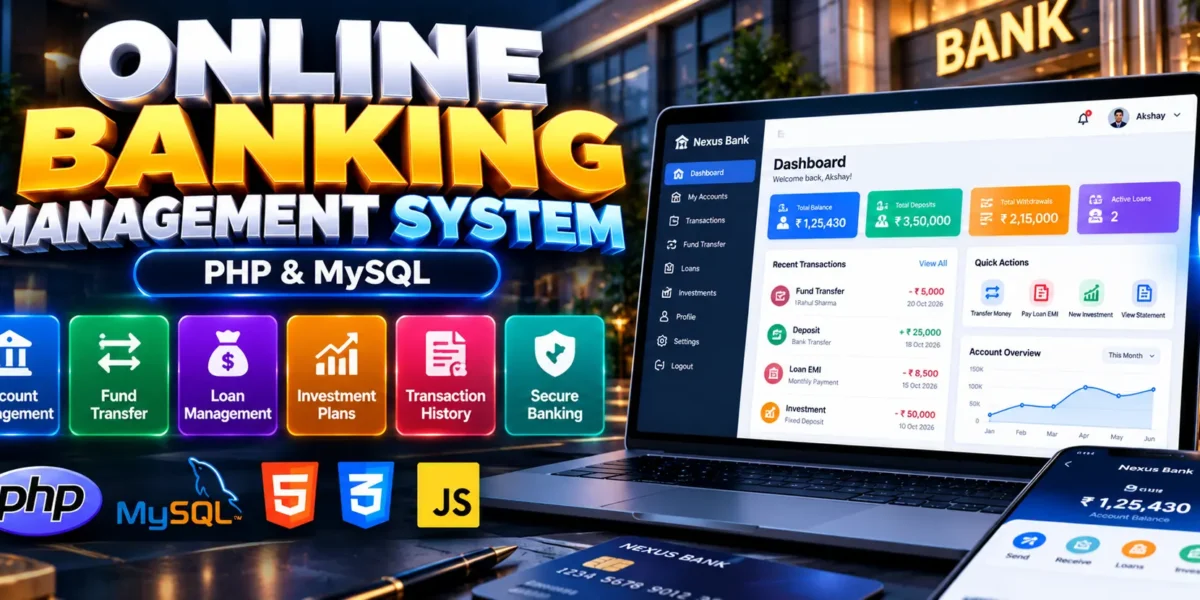 Online Banking Management System Using PHP and MySQL