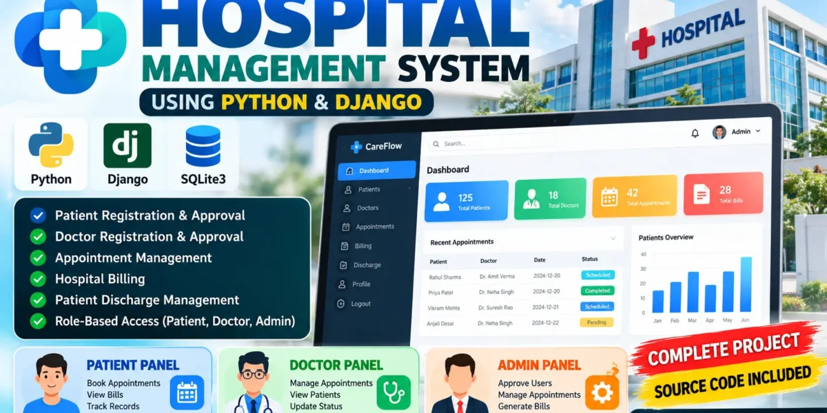 Hospital Management System Using Python and Django