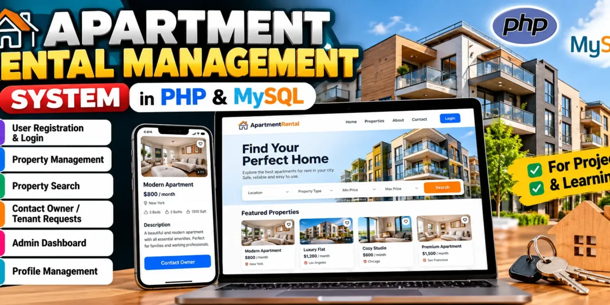 Apartment Rental Management System in PHP and MySQL