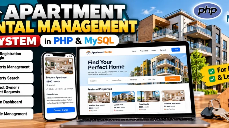 Apartment Rental Management System in PHP and MySQL