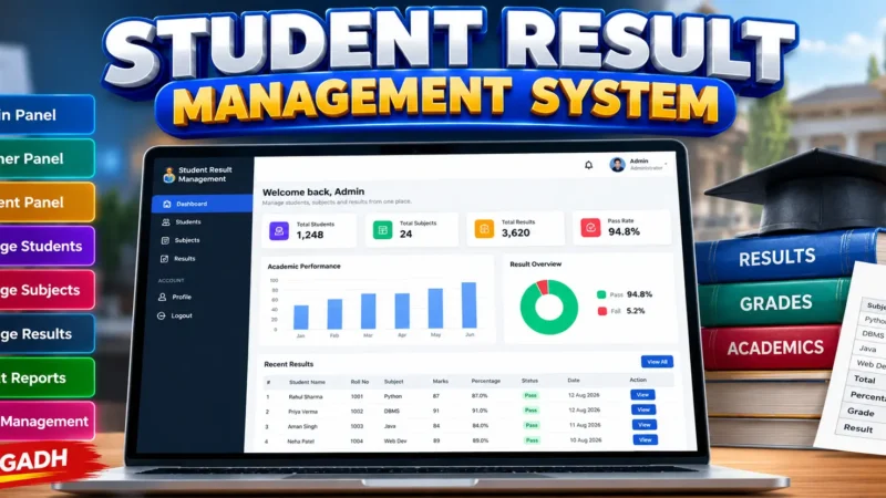 Student Result Management System Using Python and Django