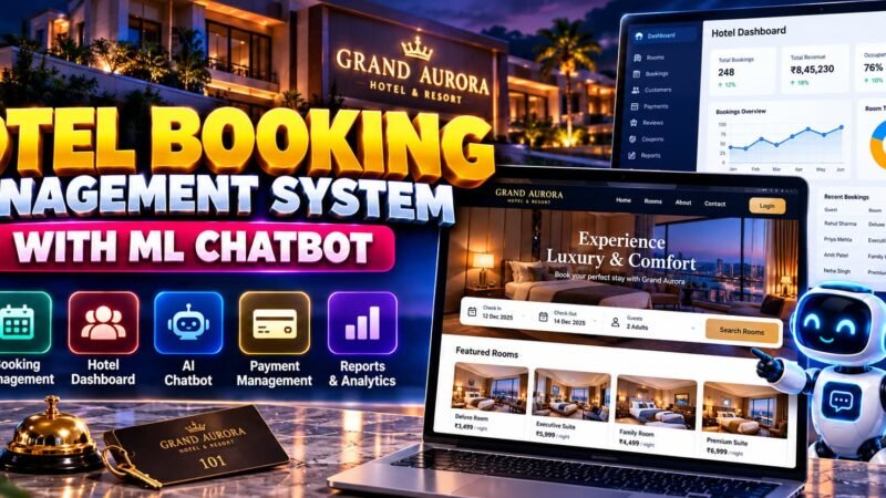 Hotel Booking Management System Using Python Django with ML Chatbot