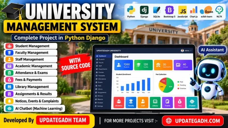 University Management System in Python and AI Chatbot