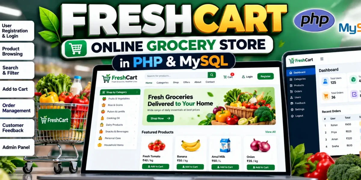 Online Grocery Store in PHP and MySQL