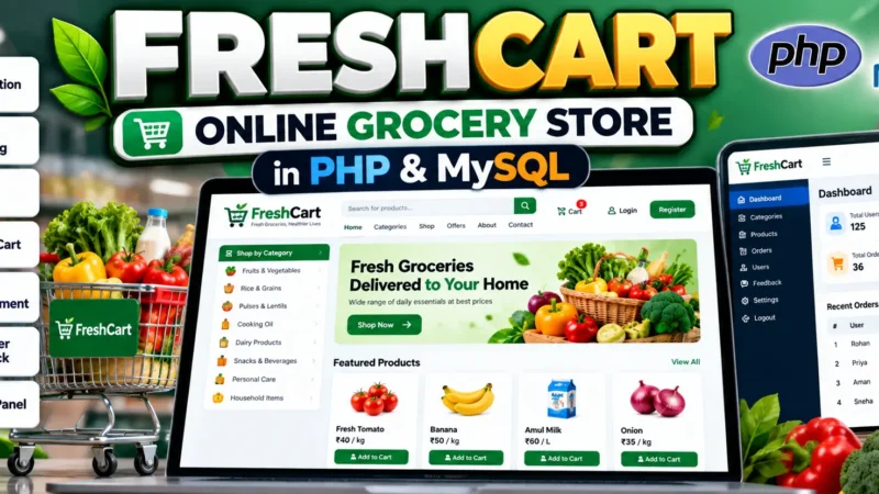 Online Grocery Store in PHP and MySQL