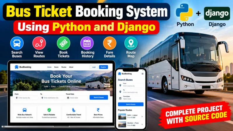 Bus Ticket Booking System Using Python and Django