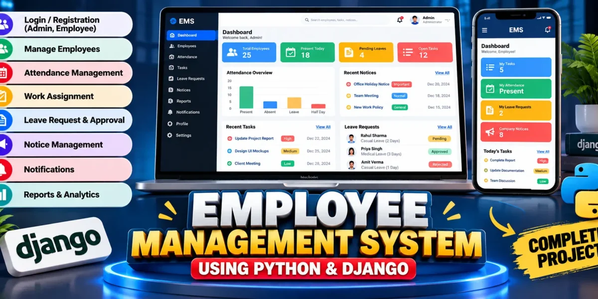 Employee Management System Using Python and Django
