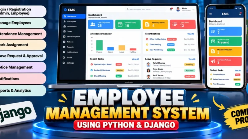 Employee Management System Using Python and Django