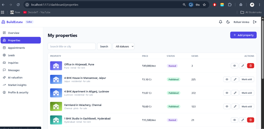 AI-Powered Real Estate Management System Using MERN Stack-12
