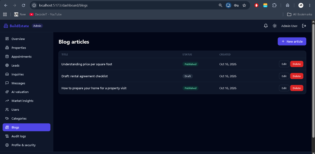 AI-Powered Real Estate Management System Using MERN Stack-9
