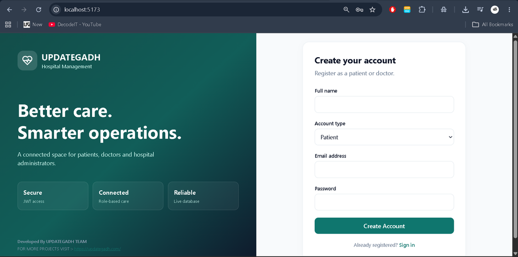 Appointment Management System Using MERN Stack-2