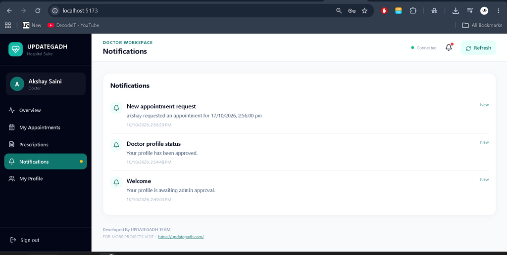 Appointment Management System Using MERN Stack-7