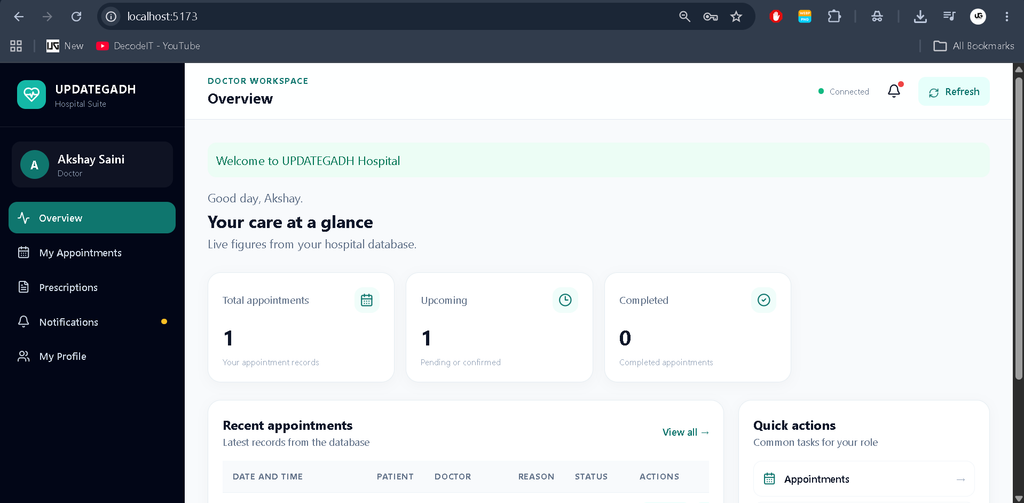 Appointment Management System Using MERN Stack-8