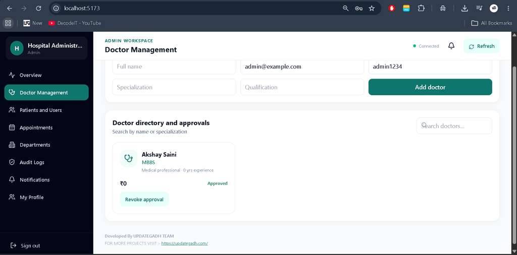 Appointment Management System Using MERN Stack-4