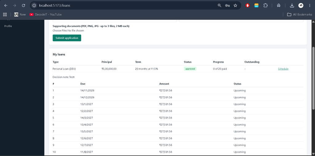 Banking Management System Using MERN Stack-6